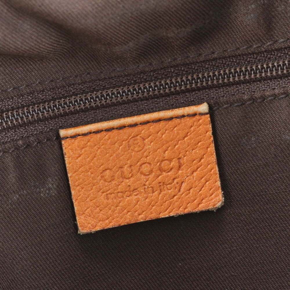 Gucci GG Canvas Abby 141472 Leather Tote Bag Shoulder Brown Women's - Picture 8 of 9